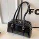 thumbnail image 4 of Bolso Hombro para Mujer Bolso Boston Color Sólido para Compras Viajes (negro), 4 of 9