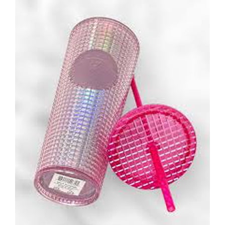 Starbucks 2023 Pink Diachronic Bubblegum Venti 24 Oz Tumbler With Straw