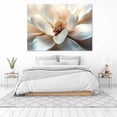 thumbnail image 3 of Mudket Framed Canvas Wall Art Ready to Hang, White Magnolia Flower Close Up Floral Canvas Wall Art, Vintage Botanical Wall Decor, Flower Wall Art, Wall Pictures for Living Room - 12"L x 8"W, 3 of 10