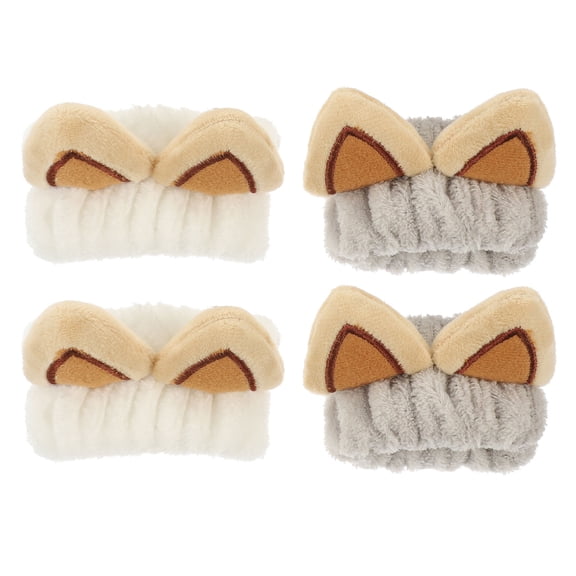 FONDOTIN 4Pcs Makeup and Face Washing Wristband Flexible Elastic Band for Home Supply