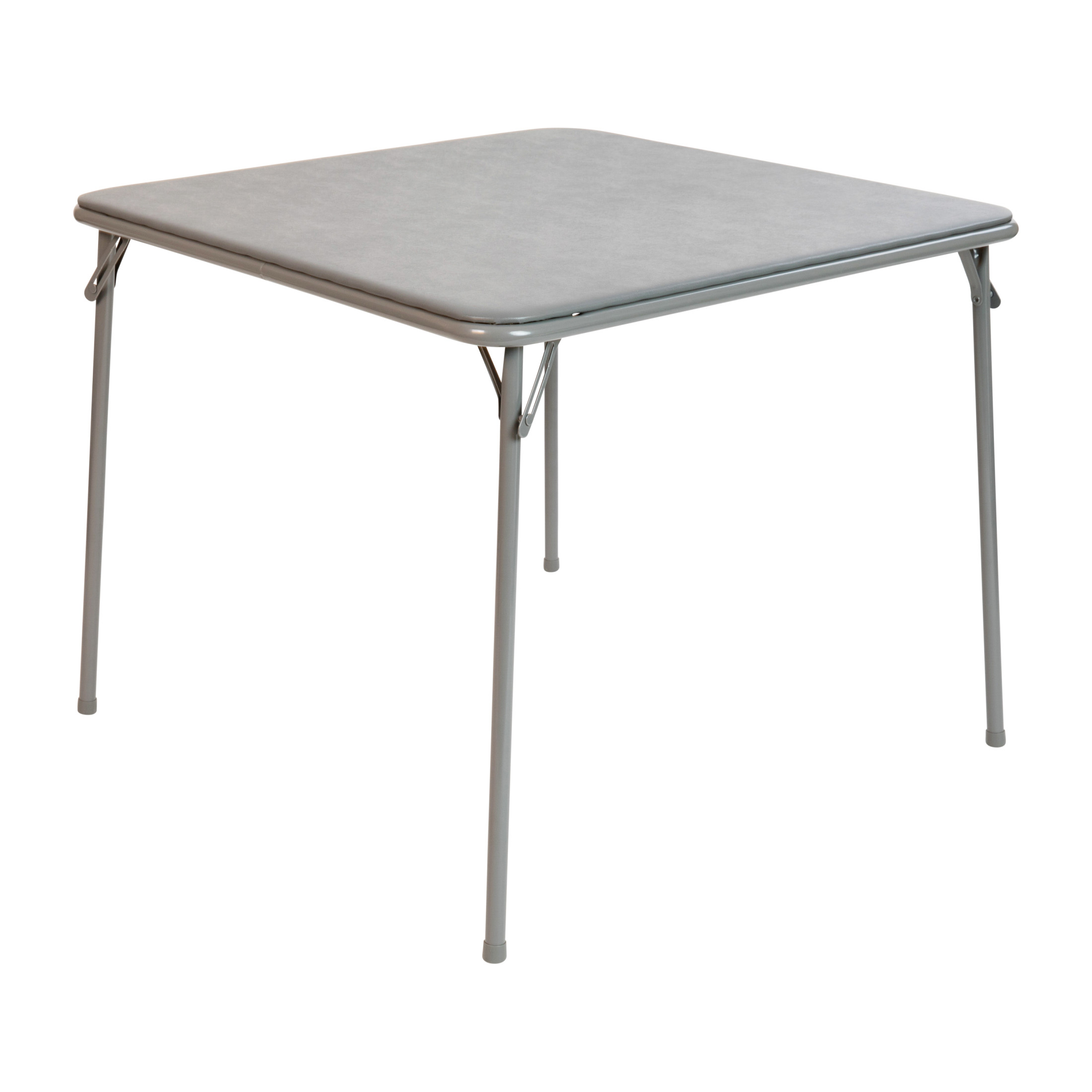 Flash Furniture Vinyl Padded Folding Card Table, Gray
