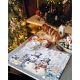 thumbnail image 2 of Rdsfhsp Christmas Snowman Winter Placemats Set of 4 Washable Table Mats for Kitchen Dining Table, Winter Linen Place Mats for Holiday Decoration, 12x18 in, 2 of 5