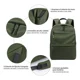 thumbnail image 3 of Mochila para viaje Kikigoal CMF-8102BB color verde diseño lisa 32L, 3 of 7