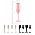 thumbnail image 4 of bedienty 4 Pcs Champagne 170ml Verre en Plastique PP, Réutilisable Résistant aux Bris d'Aliments, Verre à Cocktail pour Mariages, Noël Rose, 4 of 5