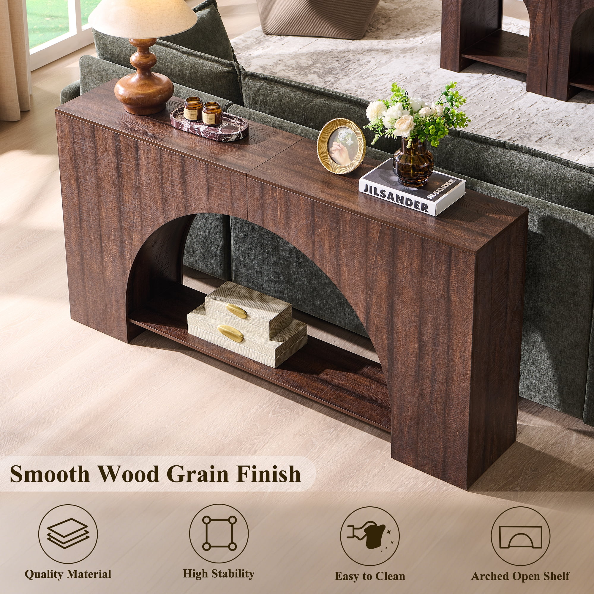 SinCiDo Console Table, Modern Entryway Table for Living Room Foyer and Corridor