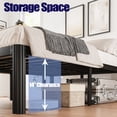 thumbnail image 4 of ULIESC 16 Inch High King Bed Frame No Box Spring Needed, Heavy Duty Metal Platform Bed Frame King with Round Corners, Easy Assembly and Noise-Free, Black, 4 of 7