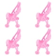thumbnail image 4 of 4Pcs Simulation Baby Stroller Plaything Plastic Trolley Model Toy Kids Role-playing Toy, 4 of 4