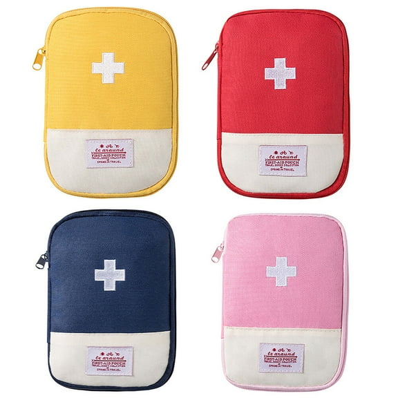 Mini Empty First Aid Bag, Portable Travel Emergency Medical Kit for Home, Office, Car, Outdoors