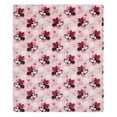 thumbnail image 5 of Disney Minnie Mouse Plush Baby Blanket, Pink, Infant Girl, 5 of 6