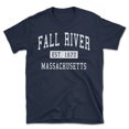 thumbnail image 1 of Fall River Massachusetts Classic Established Men's Cotton T-Shirt, 1 of 1