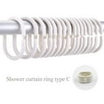 thumbnail image 3 of Less Than 5 Hooks Shower Silicone Rubber Set 12 of Rings Curtain Clear Housekeeping & Organizers, 3 of 8