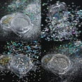 thumbnail image 3 of Juego de Lentejuelas Nail Art - 8 Polvos de Brillo - 12 Plata Ormromra CZMR-YX209, 3 of 8