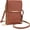 Brown, variant on Women's Phone Messenger Bag, Crossbody Phone Wallet, Touch Screen Crossbody Phone Purse, Anti-Theft Shoulder Strap