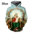 thumbnail image 3 of Sudadera con capucha con estampado 3D de la Santísima Virgen María y Jesús, fe, amor, esperanza, para hombres y mujeres, sudadera de manga larga, ropa para hombre, 3 of 5