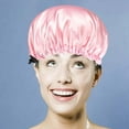 thumbnail image 4 of CYC Satin Sleep Cap Adjustable Double Sleep Bonnet Bonnet Cap For Sleep, 4 of 5
