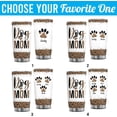 thumbnail image 3 of Dog Mom Tumbler Personalized Dog Gifts For Women Stainless Steel 20oz Leopard Tumblers Cup Birthday Christmas Presents For Puppy Lovers Pet Owners Fur Mama Gifts, 3 of 4