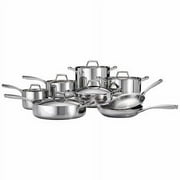 Tramontina 14-piece Tri-Ply Clad Stainless Steel Cookware Set