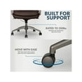 thumbnail image 6 of La-Z-Boy Nova Modern Faux Leather Executive Office Chair in Brown, 6 of 8