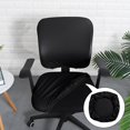 thumbnail image 1 of Wweixi Modern Chair Seat Cover Slipcover Stretch for Wedding Kitchen Dining Room blue black, 1 of 1