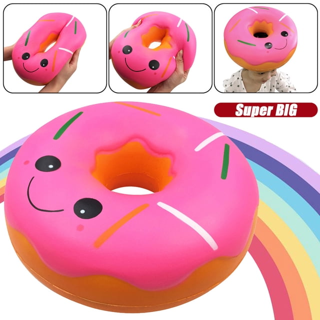 Juguete Squishies Jumbo Giant Donut Slow Rising Fruit Scent Stress Relief Juguete para regalo AMMAO MXZZ23418A6442
