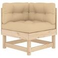 thumbnail image 3 of vidaXL 7 Piece Garden Lounge Set with Cushions Solid Wood, 3 of 5