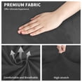 thumbnail image 4 of JIATER 4-Piece Sofa Cover Stretch Couch Cover Velvet Sofa Slipcover Furniture Protector with 3 Cushion Covers,Sofa Gray, 4 of 7