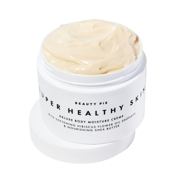 Beauty Pie Super Healthy Skin Deluxe Body Crme - Mantequilla corporal rica en hidratación con aceite de hibisco prensado en frío, ácido hialurónico y vitamina E - 8.45 oz hidratante corporal nutritivo