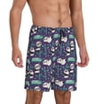 thumbnail image 2 of Wukai Bamboo Panda Men’s Short Pajama Pants With Pockets Soft Sleep Pj Shorts for Men-3X-Large, 2 of 6
