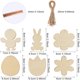 thumbnail image 3 of 6 colgantes de madera para festivales, artesanía de madera para Pascua, decoración para fiestas de Pascua con conejos y huevos, colgantes DIY para huevos de Pascua, 3 of 8
