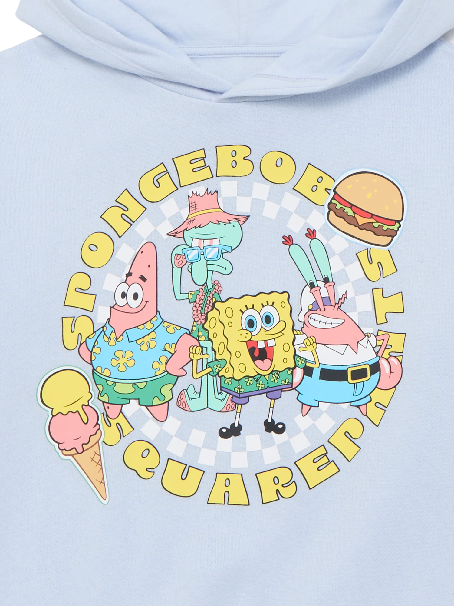 SpongeBob SquarePants Girls and Big Girls Summertime Fun Graphic Hoodie, Sizes 4-16