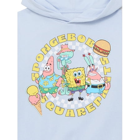 SpongeBob SquarePants Girls and Big Girls Summertime Fun Graphic Hoodie, Sizes 4-16