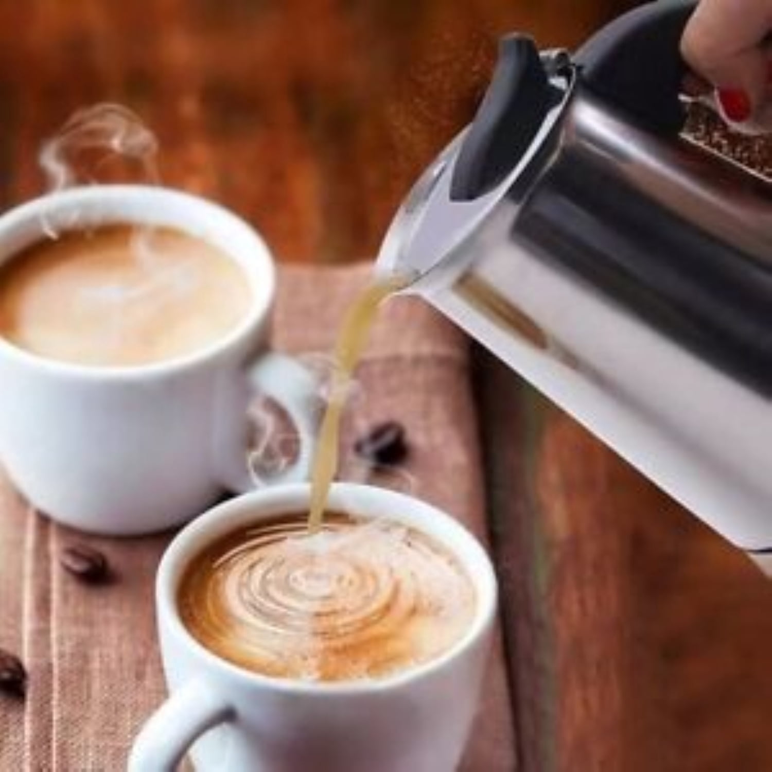 Imusa Stainless Steel Espresso Stovetop Coffeemaker 6-cup Silver