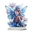 thumbnail image 2 of NWOKYZGH Fairy Figurines, Angel Girl Butterfly Fairy Statues, Creative 2D Flat Angel Girl with Butterfly and Mushroom Desktop Ornament Figurines for Home Ornament Decor, 2 of 4