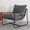 Grey, variant on Accent Chair, Sherpa Arm Chair for Living Room, Mid Century Modern Accent Chairs, Boucle Reading Bedroom Chair, Teddy Armchair, Wooden Arms Metal Frame