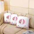 thumbnail image 4 of Erosebridal Monogrammed Pillow Cases,Personalized Initial Cushion Covers 18x18,Letter Decoration, 4 of 7