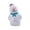 F, variant on Ceramic Snowman Figurine Decorative Collectible Ornament for Holiday Winter Home Office Desk Display Gift