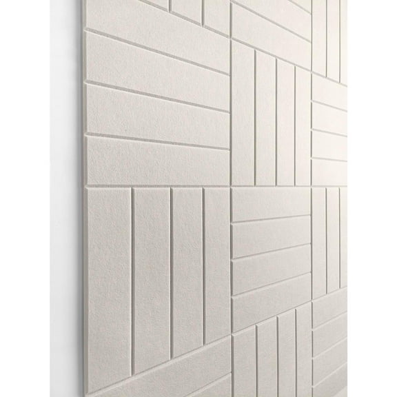 Large Cork Board Alternative - 12-Pack Felt Wall Tiles with Safe Removable Adhesive Tabs, Cork Wall Tiles Bulletin Board Home Office Essentials - Beige