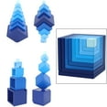 thumbnail image 1 of Rompecabezas 3D Bloques de construcción Ladrillos educativos del estrés Juegos Juguete ños adultos Azul 1 Salvador Bloques de construcción de cubos, 1 of 10