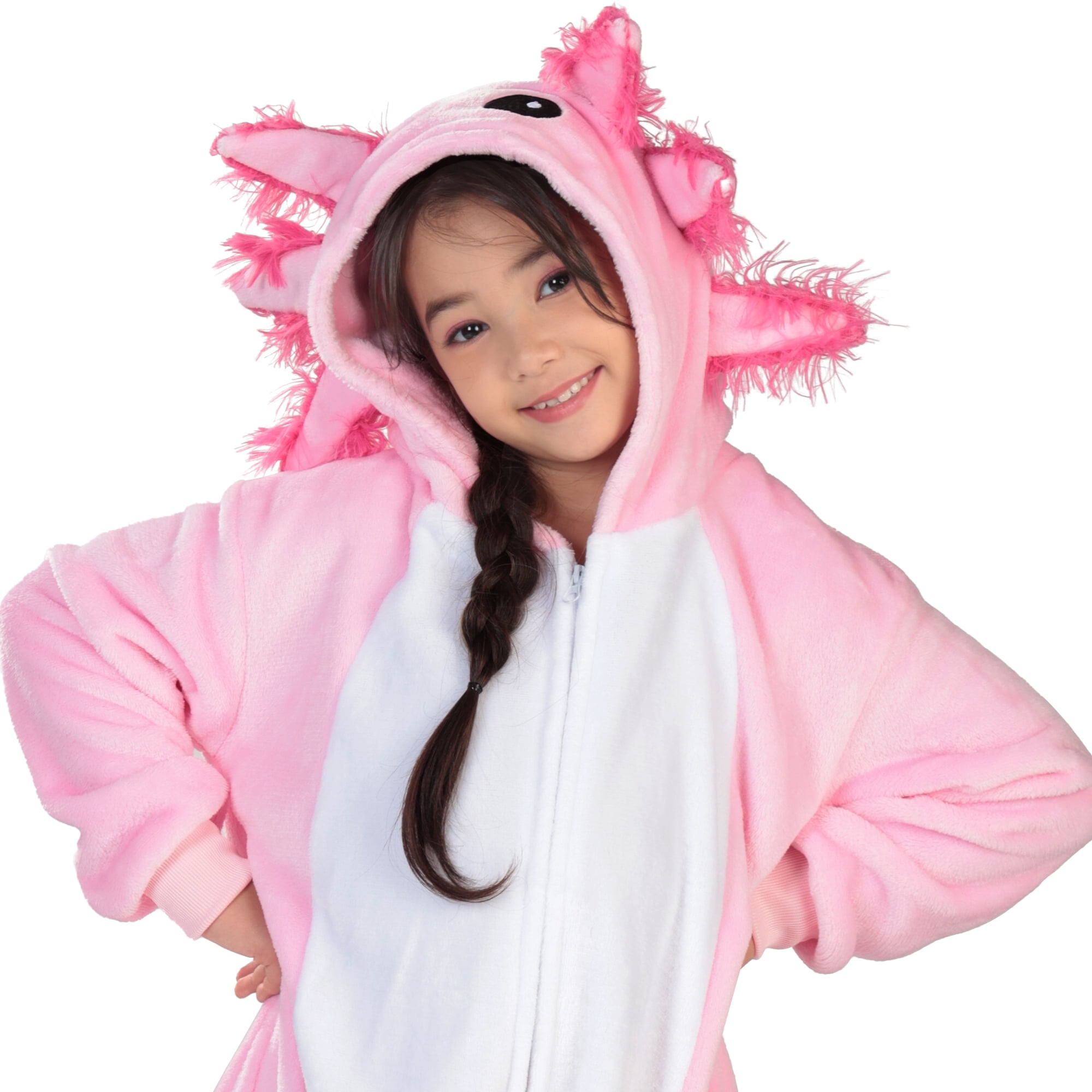 Axolotl Jumpsuit Halloween Costume for Children, Boy's Size S (6/7), by Way to Celebrate