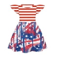 thumbnail image 5 of Grblisyd 4th of July Girls Dresses Size 10-12 Crew Neck Sleeveless American Flag A-Line Dress Independence Day Tank Dress, 5 of 6