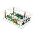 thumbnail image 3 of Necvior For RaspberryPi5 Acrylic Case Transparent Enclosure Box Cooling Fan Heatsinks, 3 of 19