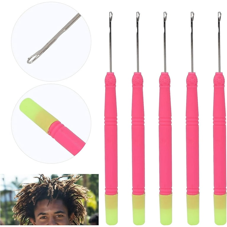  SWEET VIEW Crochet Hooks for Hair Set with 5pcs Different Size  Crochet Needle, Latch Hook for Passion Twist Crochet Hair Extensions :  Beauty & Personal Care
