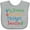 AC-Heather Grey, variant on Inktastic Michigan Grandma Loves Me Boys or Girls Baby Bib