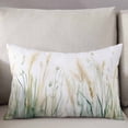 thumbnail image 3 of Vintage Green Leaf Throw Pillow Cover 20 x 30 Inch Decorative Pillow Cover Spring Country Retro Botanical Lumbar Pillowcase Seasonal Rectangle Cushion Case for Couch Sofa Bed Living Room, 3 of 7