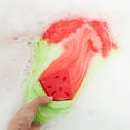 thumbnail image 4 of (4 pack) Onyx Bathhouse Watermelon Splash 4 oz Shaped Bath Bomb, Red, Green, 4 of 13