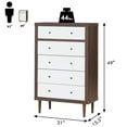 thumbnail image 2 of Costway Commode 5 Tiroirs en Bois Rangement Indépendant, 2 of 10