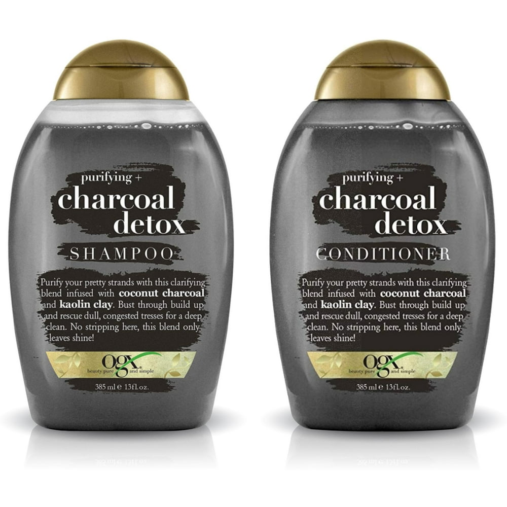OGX CHARCOAL SHAMPOO 385ML/13FZ OGX CHARCOAL CONDITIONER 13 oz