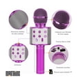 thumbnail image 3 of Microfono Karaoke Inalambrico Con Bluetooth y Bocina Altavoz Morado Marthing Micrófono Bluetooth Con Mezclador Bocina Recargable Diversion y Entretenimiento Actividades de Karaoke y Familiares, 3 of 9
