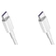 thumbnail image 2 of Methold Cable USB C de súper rápido 5A para P30 P20 Lite para Mi 9 8 carga rápida 3,0 tipo C carga para S10 9 blanco 0.25 m 2Conjunto, 2 of 6