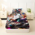 thumbnail image 4 of Homewish Wild Dragon Twin Sheets,Magical Animal Bedding,Gray,3-Piece,1 Fitted Sheet and 1 Pillowcase, 4 of 6